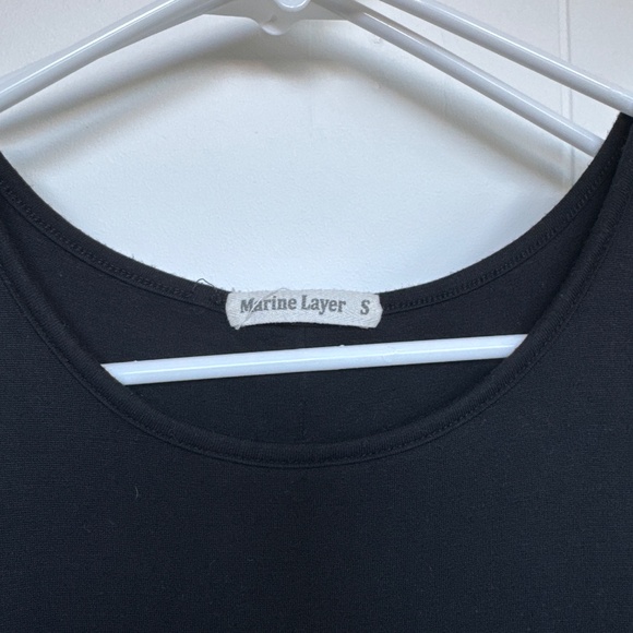 Marine Layer Black Fitted Dress Women's S - Picture 2 of 5